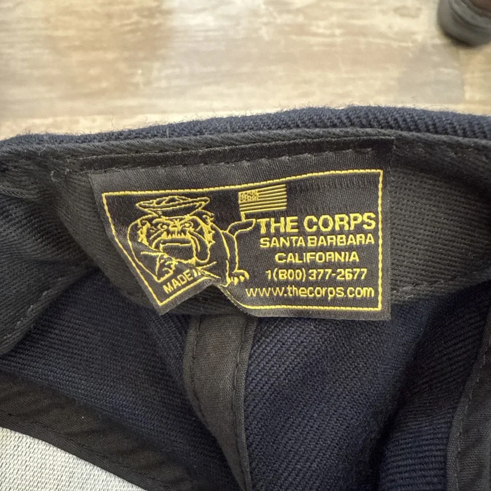 The Corps USS PINCKNEY DDG‎ 91 Logo Blue Baseball Cap Hat One Size